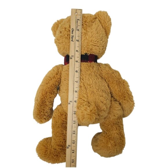J Bear Ollie Plush Plaid Scarf 16" Teddy Bear Stuffed Animal Toy 2016 Jo-Ann - Picture 13 of 13